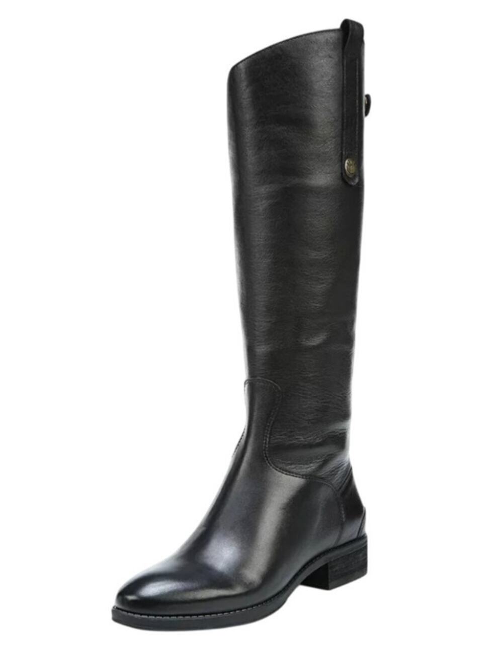 Sam Edelman Womens Penny Riding Boots US 4 EU 33.5 Wide Calf Black Leather NWOB